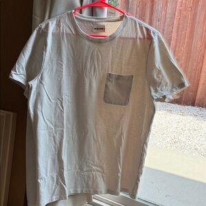 Taylor Stitch Light Gray Short Sleeve Tee with Pocket